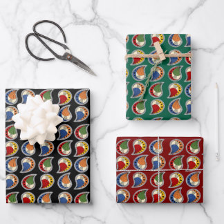 Hoja De Papel De Regalo Ritmo de Paisley de Pétalo