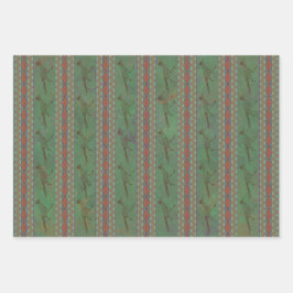 Hoja De Papel De Regalo Roadrunner del Suroeste Sagebrush Green