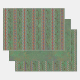 Hoja De Papel De Regalo Roadrunner del Suroeste Sagebrush Green