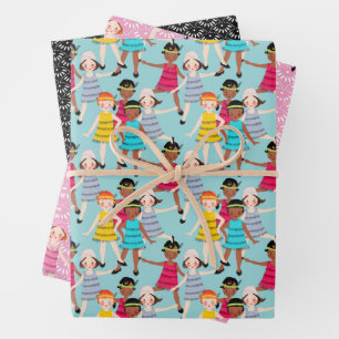 Hoja De Papel De Regalo Roaring 20s Paper Pack