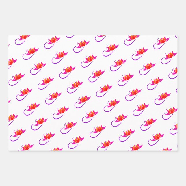 Hoja De Papel De Regalo Rock Yoga Queen Lotus (Anverso)