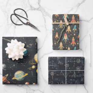 Hoja De Papel De Regalo Rocked Science Universe Planets Astronomical Stuff