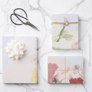 Hoja De Papel De Regalo Romántic Bouquet floral blooming garden