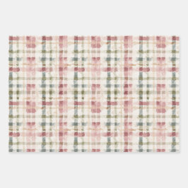 Hoja De Papel De Regalo Romantic Pink Cream Floral