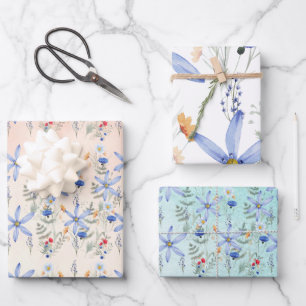 Hoja De Papel De Regalo Romantic purple botanical wallpaper