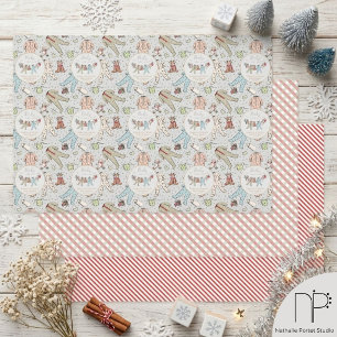 Hoja De Papel De Regalo Ropa de bebé para ducha de invierno en tendedero