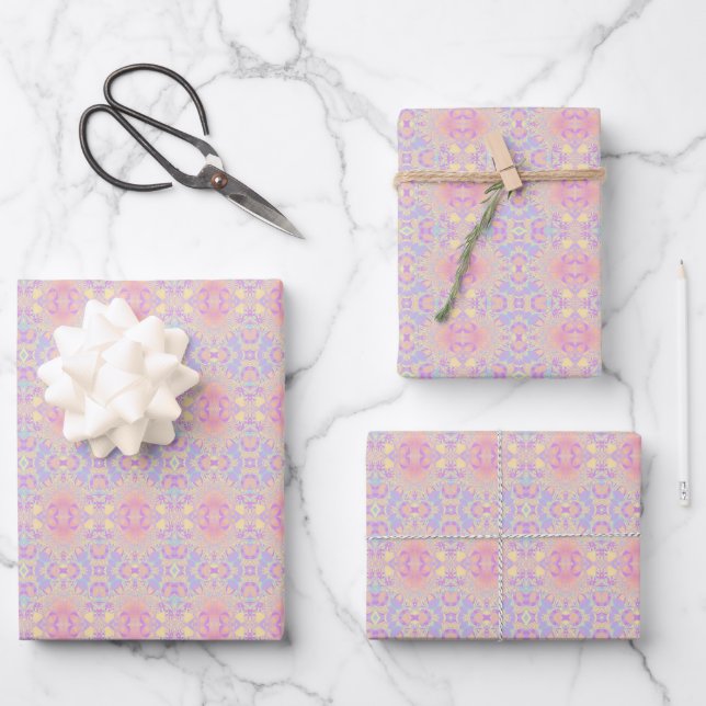 Hoja De Papel De Regalo rosa (Anverso)