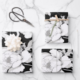 Hoja De Papel De Regalo Rosa Blanca
