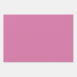 Hoja De Papel De Regalo Rosa de orquídeas silvestres de color rosa puro 3 