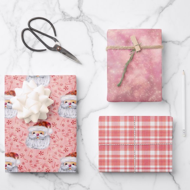 Hoja De Papel De Regalo Rosa de Santa Cuta (Anverso)