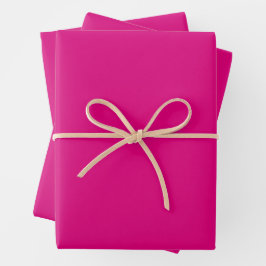 Hoja De Papel De Regalo Rosa Dogwood - Color sólido divertido y brillante 