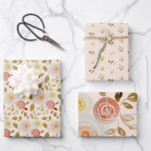 Rosa floral acuarela