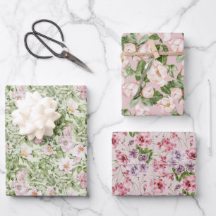 Hoja De Papel De Regalo Rosa Magnolia Rosa Pastel