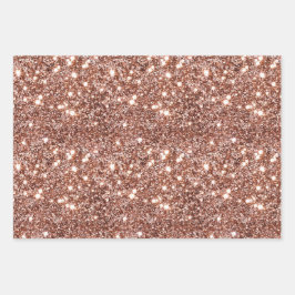 Hoja De Papel De Regalo Rosa negro Purpurina de cebra dorada