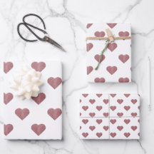 Rosa purpurina Corazón de Oro Fondo Blanco