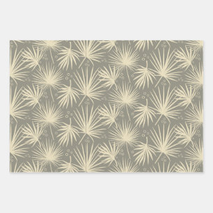 Hoja De Papel De Regalo Rosa trópico moderno y elegante de hoja de palma a