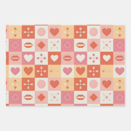 Hoja De Papel De Regalo Rosa vintage clásica romántica