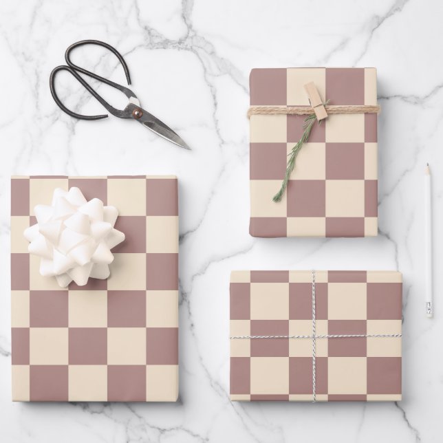 Hoja De Papel De Regalo Rosa y tablero de Champán (Anverso)