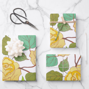 HOJA DE PAPEL DE REGALO ROSAS 9