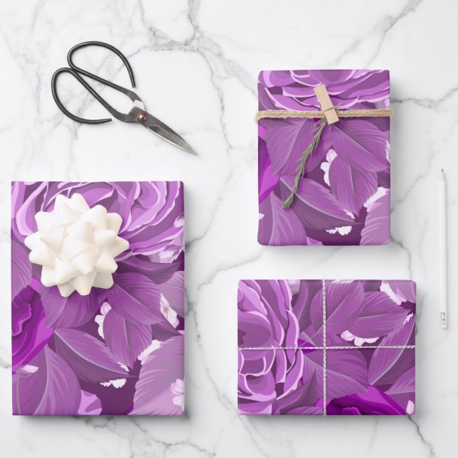 Hoja De Papel De Regalo Rosas de acuarela 38 (Anverso)