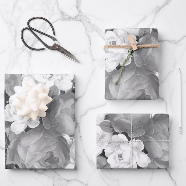 Hoja De Papel De Regalo Rosas de acuarela 9 (Anverso)