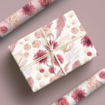 Hoja De Papel De Regalo Rosas florales rosadas Girel Pastel y Flor silvest<br><div class="desc">Añada un toque de encanto femenino a sus regalos con nuestros Rosas florales rosados Girly Pastel y hojas de papel envuelto con flores silvestres. Este bonito papel de envolvimiento presenta un delicado fondo rosa pastel adornado con rosas suaves y floridos animales. El diseño floral desprende una atmósfera dulce y romántica,...</div>