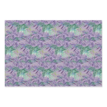 Rosas morados acuarela pintada a mano