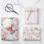 Hoja De Papel De Regalo Rosas Rojas Rosadas Blancas Regadera Nupcial Flora<br><div class="desc">Rosas Rojas Rosadas Blancas Regadera Nupcial Floral Boda</div>