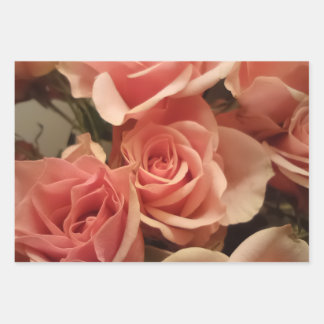 Hoja De Papel De Regalo Rosas rosadas
