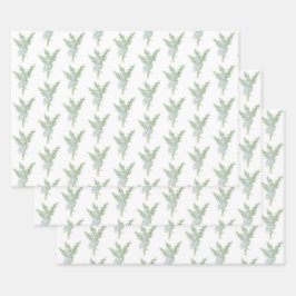 Hoja De Papel De Regalo Rosemario florido