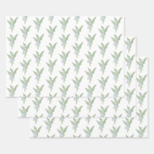 Hoja De Papel De Regalo Rosemario florido