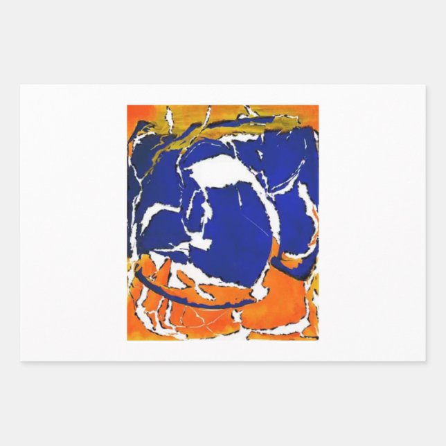 Hoja De Papel De Regalo Rothko o Pollock v4 por desconocido (Anverso)