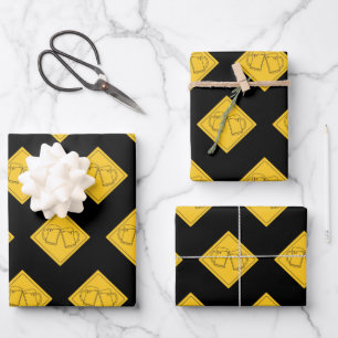 Hoja De Papel De Regalo Rótulo Beer Lovers