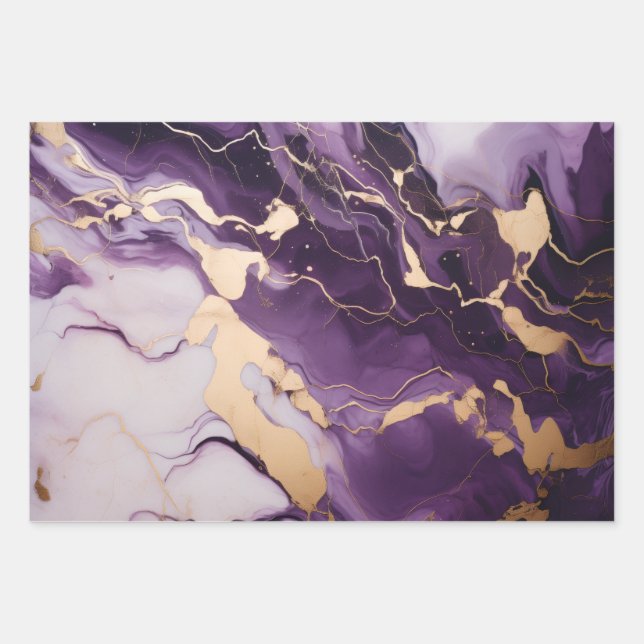 Hoja De Papel De Regalo Royal Amethys (Anverso)