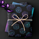 Hoja De Papel De Regalo RPG Dice | Nebula Fantasy Retro Tabletop PnP Gamer<br><div class="desc">¡Es JUEGO! Así que elige tu iniciativa de armas y rollos... Un boda/fiesta de juegos de MODA GEEK de novedad, decoración y tema de regalo perfecto para cualquier tabletop de escuela antigua pluma/lápiz y papel de fantasía (PnP) jugador de rol de fantasía con un dados poliédrico dnd de 20 lados...</div>