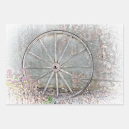 Hoja De Papel De Regalo Ruido Rústico Gris Blanco Molesto