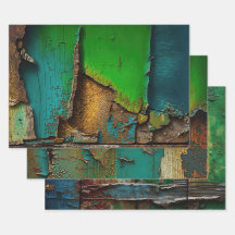 Rústico, Colorido, Pintando Descascarillado,