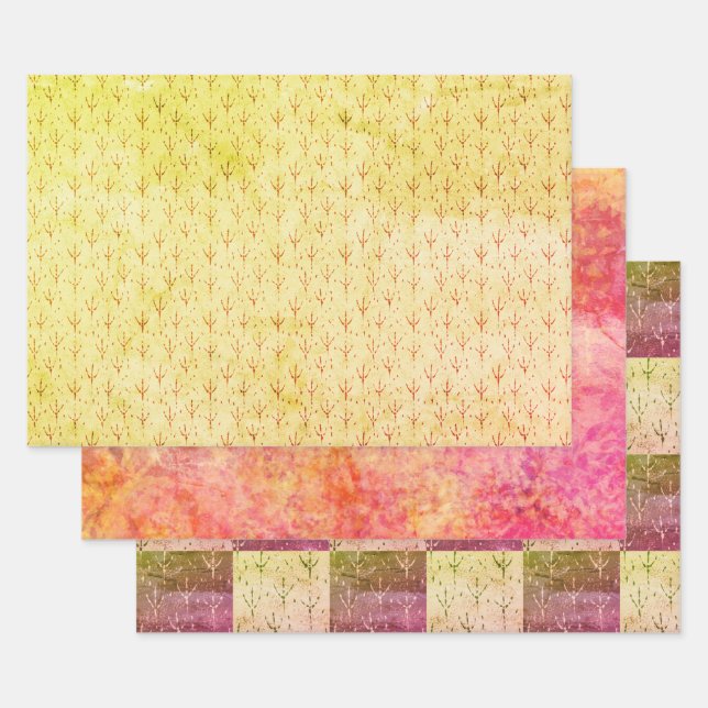 Hoja De Papel De Regalo Rutas de aves otoñales (Set)