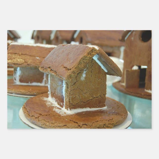 Hoja De Papel De Regalo sábanas de envolvimiento de casa de jengibre (Anverso 3)