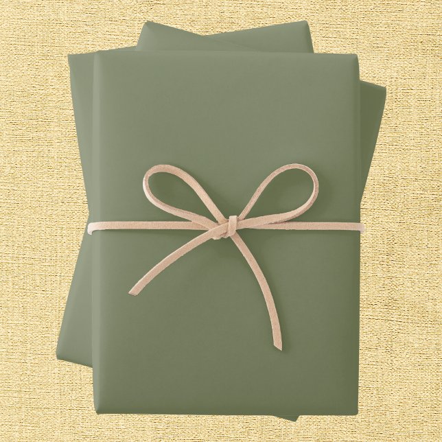 Hoja De Papel De Regalo Sage Green Color sólido (Subido por el creador)