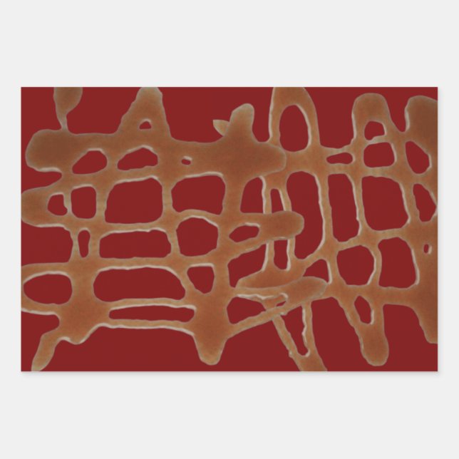 Hoja De Papel De Regalo salsa de caramelo (Anverso)