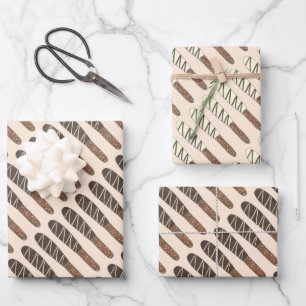 Hoja De Papel De Regalo Salty Chocolate Cubierta Pretzel Sticks Comida cha