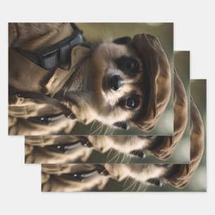 Hoja De Papel De Regalo Saludando a Silvester el Meerkat: La historia de u