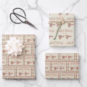 Hoja De Papel De Regalo Saludos desde el Polo Norte