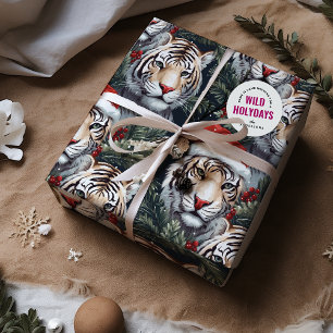 Hoja De Papel De Regalo Salvajes festividades del Safari del Tigre
