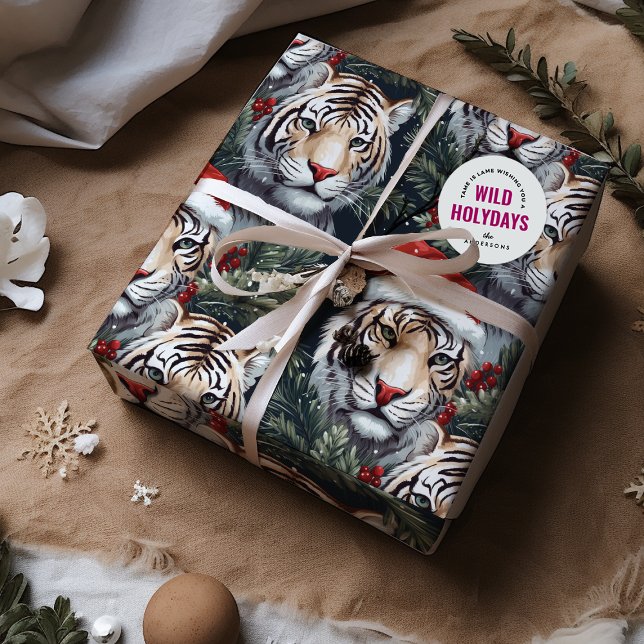 Hoja De Papel De Regalo Salvajes festividades del Safari del Tigre (Subido por el creador)