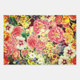 Hoja De Papel De Regalo Sampler botánico Hollywood Floral