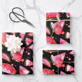 Hoja De Papel De Regalo sandía acuática 2