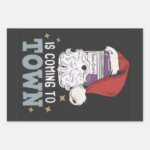 Hoja De Papel De Regalo Sani Cloth Navidad Enfermera Vacaciones Médico Enf