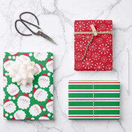Hoja De Papel De Regalo Santa